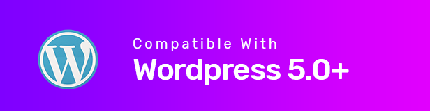 WordPress 5.0+ Compatible