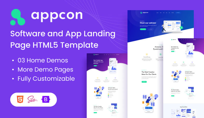 Appcon html - Appcon - Software and App Landing Page HTML5 Template