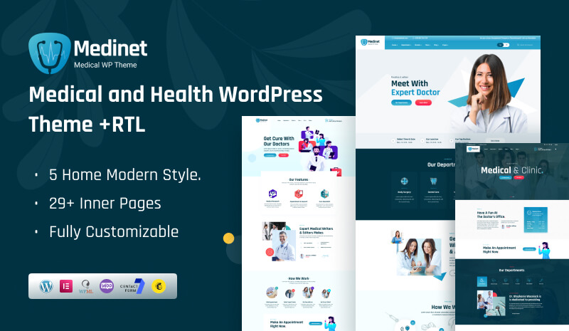 Medinet wp - Medinet - Medical and Health WordPress Theme +RTL