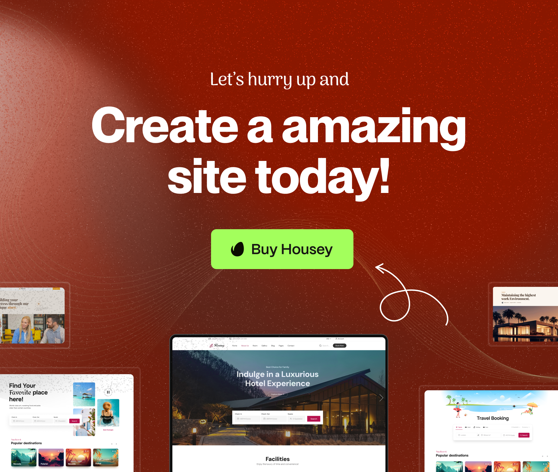 Housey - Resort Hotel WordPress Theme