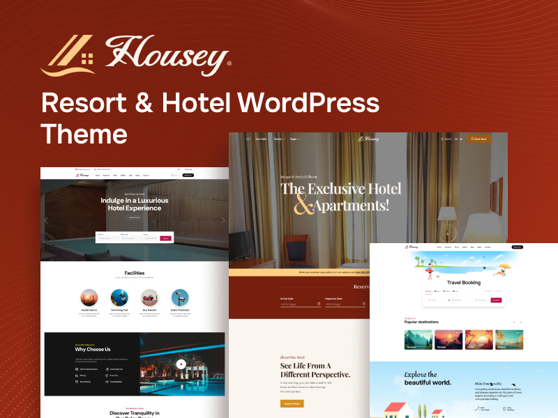 Housey - Resort & Hotel WordPress Theme