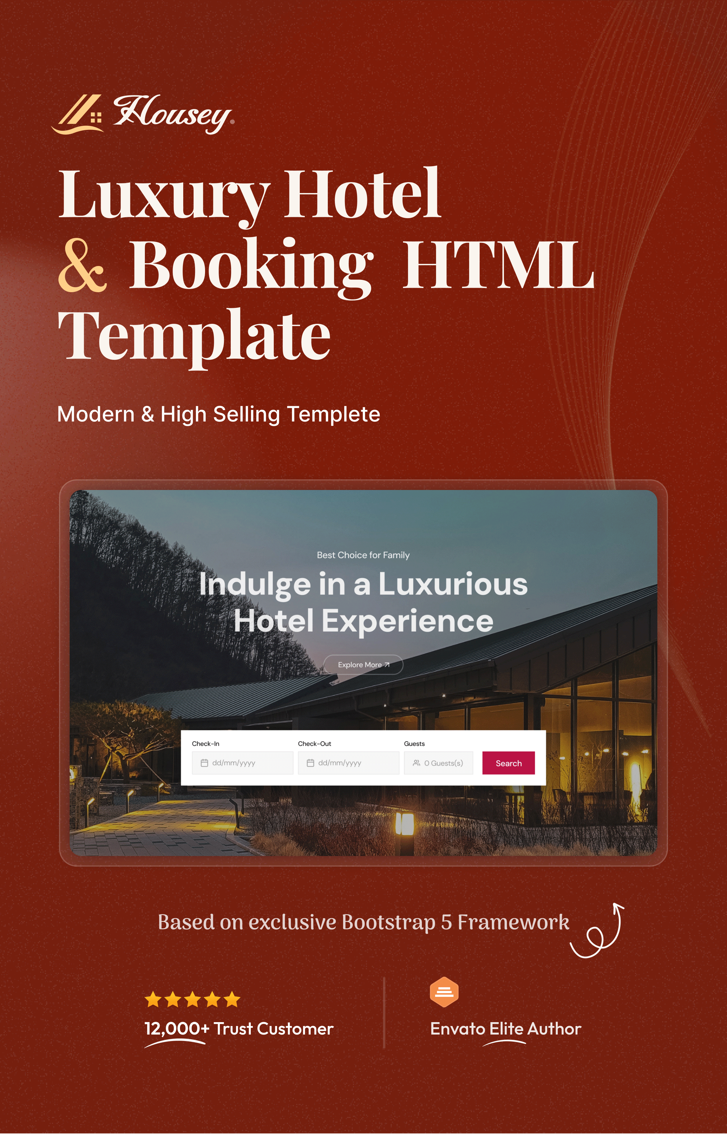 Housey - Resort and Hotel HTML Template