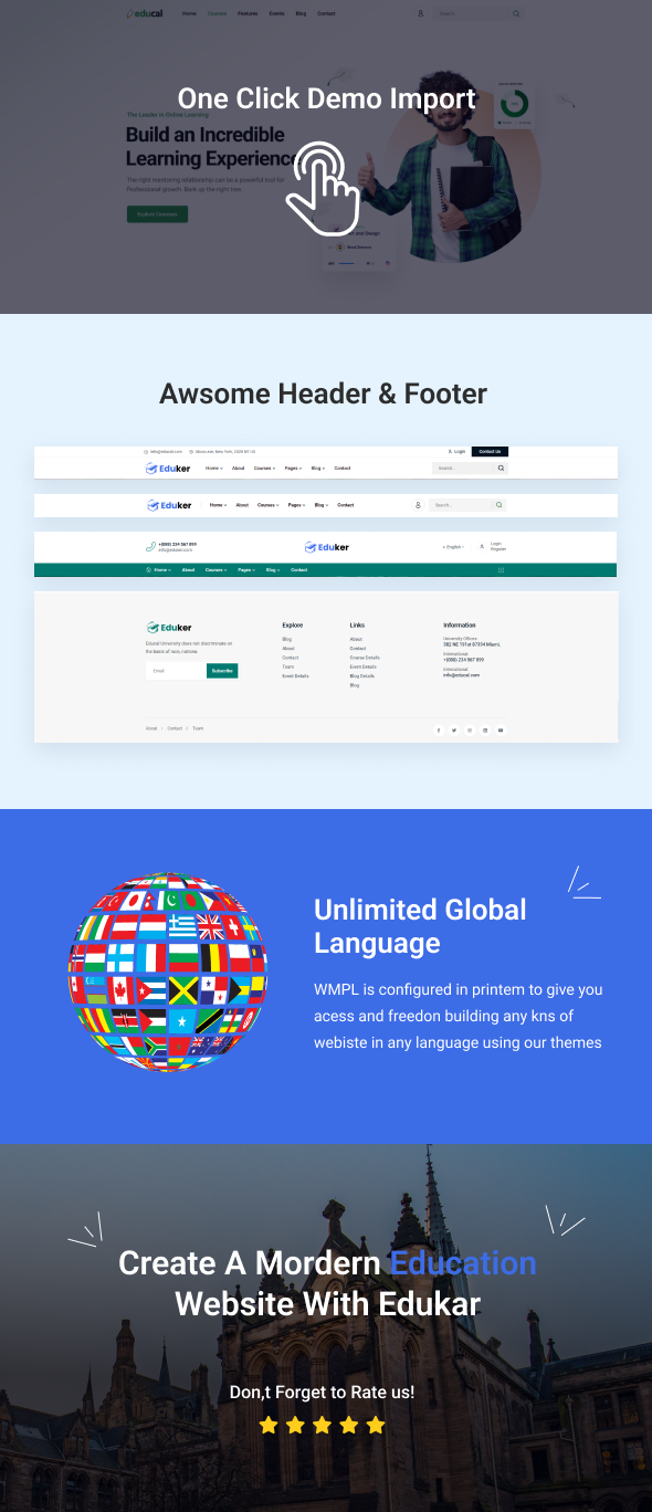 Eduker – Education WordPress Theme 