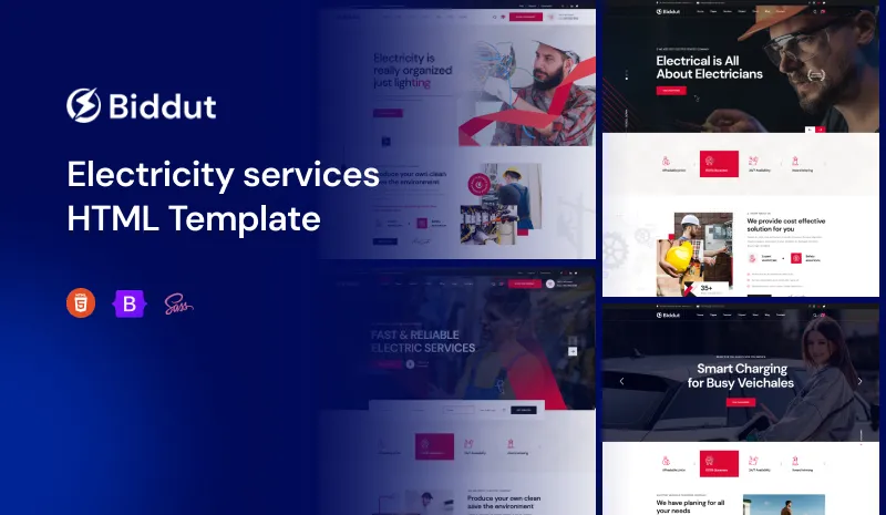 Biddut html - Biddut – Electricity Services HTML Template