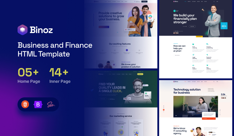 Binoz HTML - Binoz – Creative Business Agency HTML Template