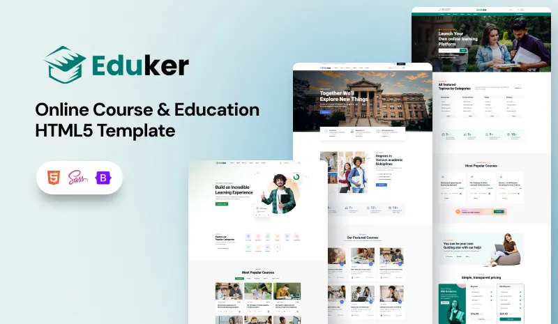 Eduker HTML - Eduker – Online Course & Education HTML5 Template