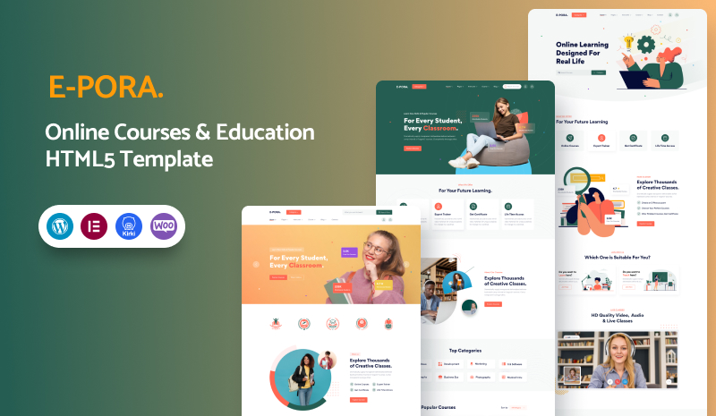 Epora WP - Epora - Online Courses & Education WordPress Theme