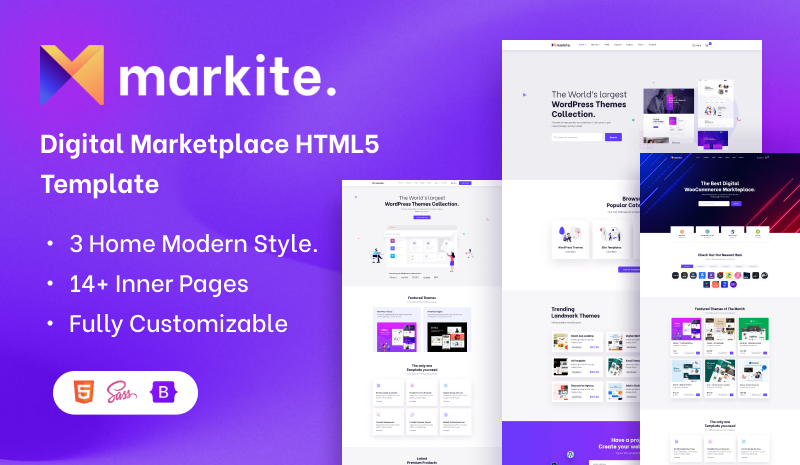 Markite html - Markit - Digital Marketplace HTML5 Template