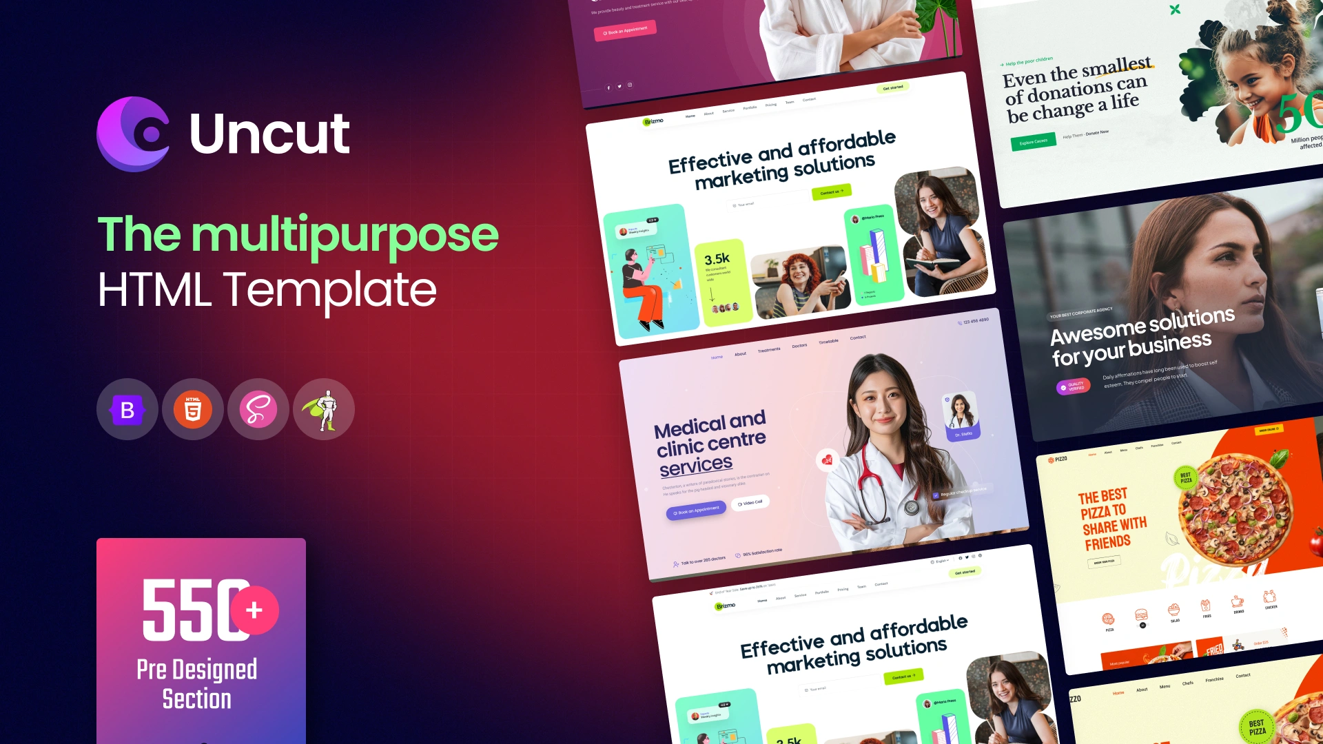 Uncut html - Uncut - The Multipurpose HTML5 Template