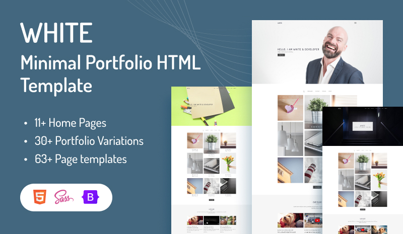 white html - White – Minimal Portfolio HTML Template