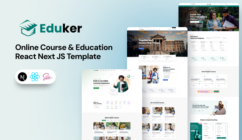 Eduker React - Eduker - React Next JS Online Course & Education Template