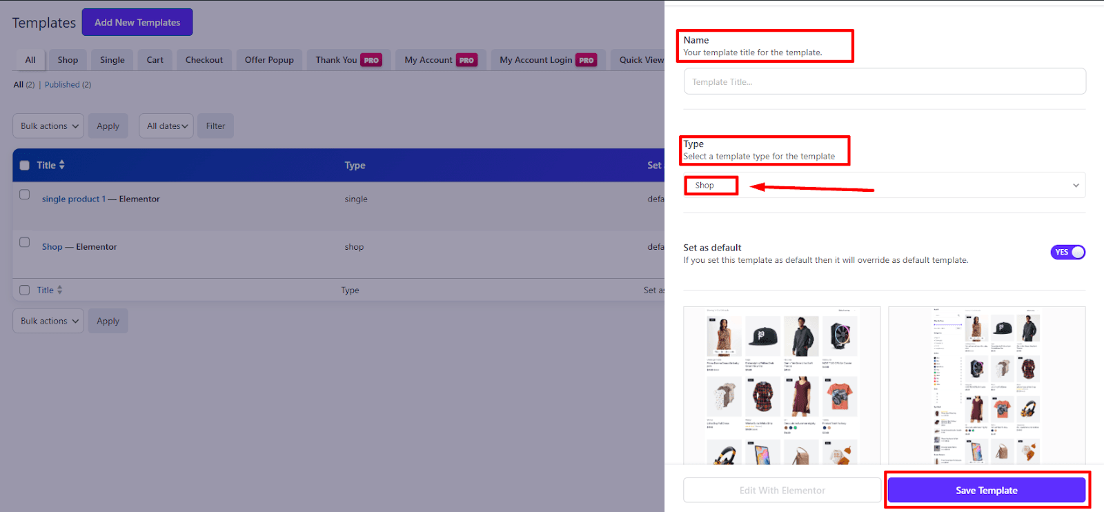 Full WooCommerce Shop Page Design