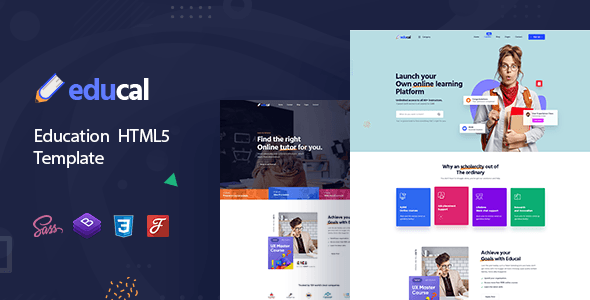Top Education Landing Page Template HTML