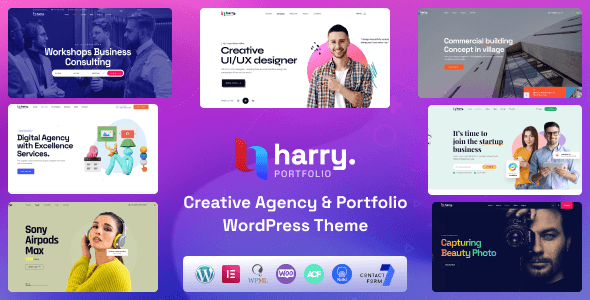 Harry - Digital Agency & Creative Portfolio WordPress Themes