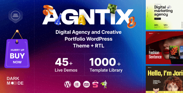 Agntix - Digital Agency & Creative Portfolio WordPress Themes