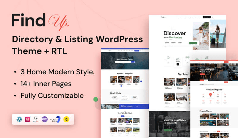 Findup - Directory & Listing WordPress Theme