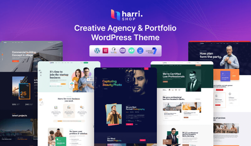 Harry – Creative Agency & Portfolio WordPress Theme + RTL