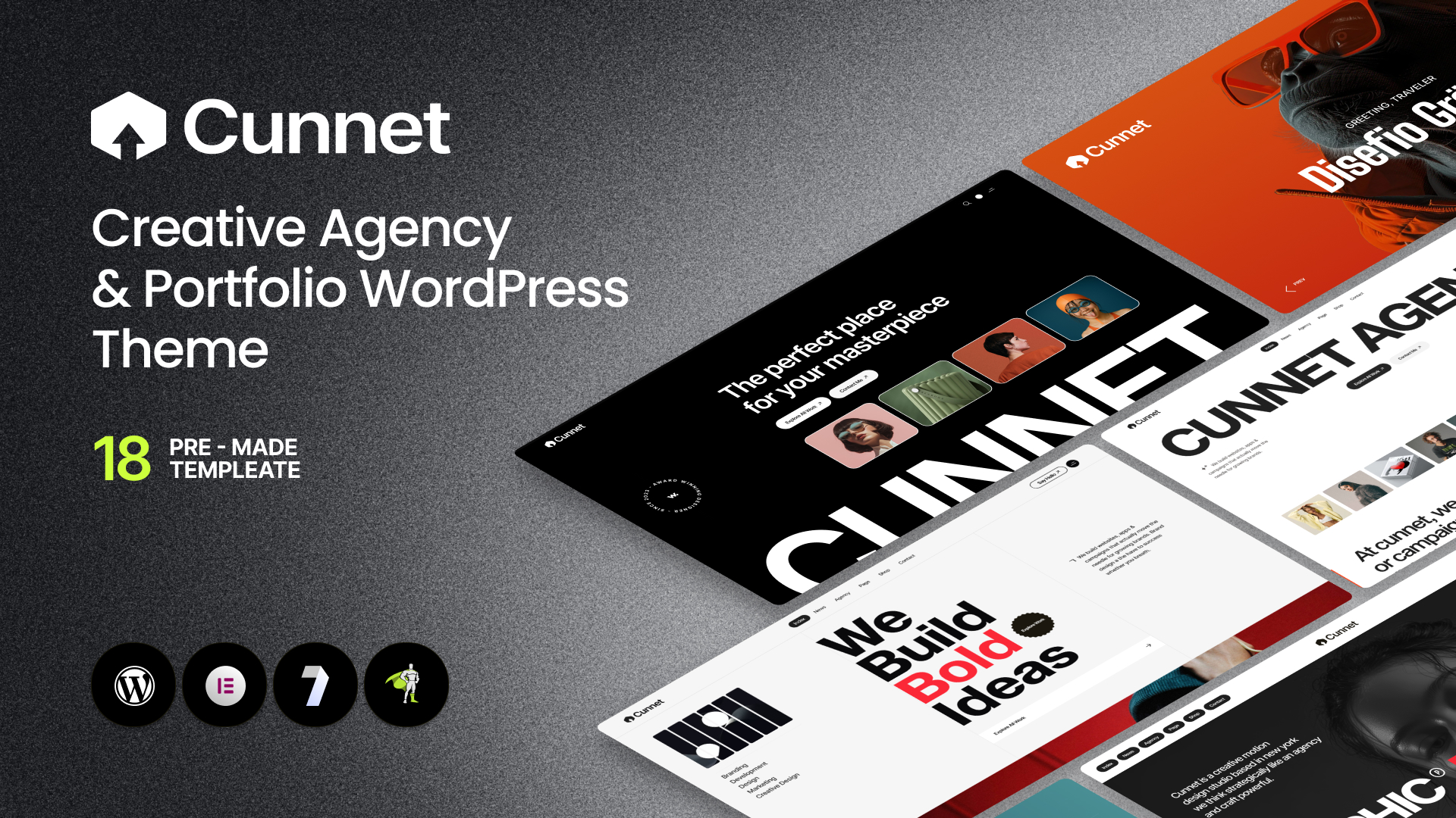 Cunnet WP - Cunnet - Digital Agency and Portfolio WordPress Theme