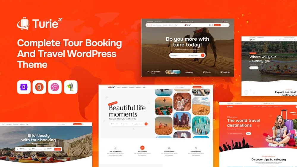 Turie HTML - Turie – Travel & Tour Booking HTML Template