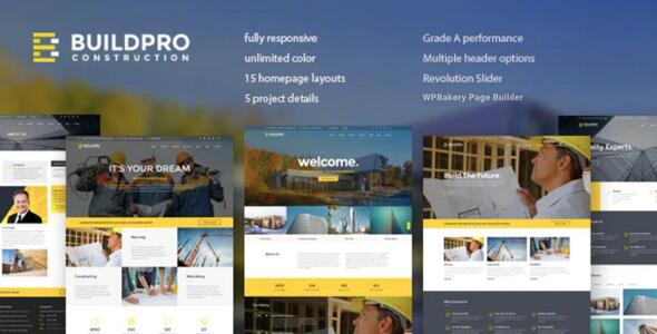 9. BuildPro – Advanced Construction Theme