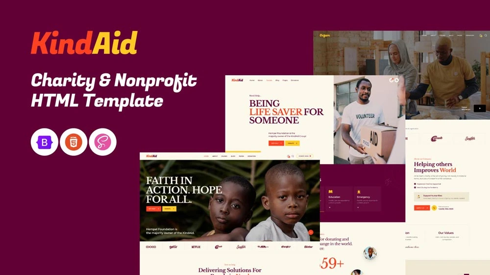KindAid HTML - KindAid - Charity & Nonprofit HTML Template