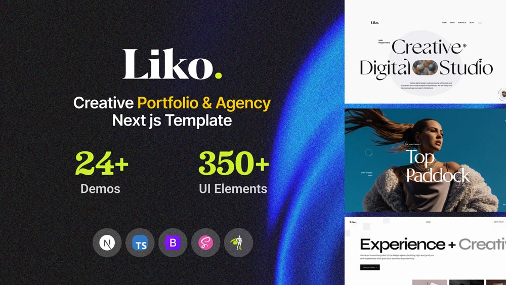 Liko Next Js - Liko - Creative Agency & Portfolio Next js Template