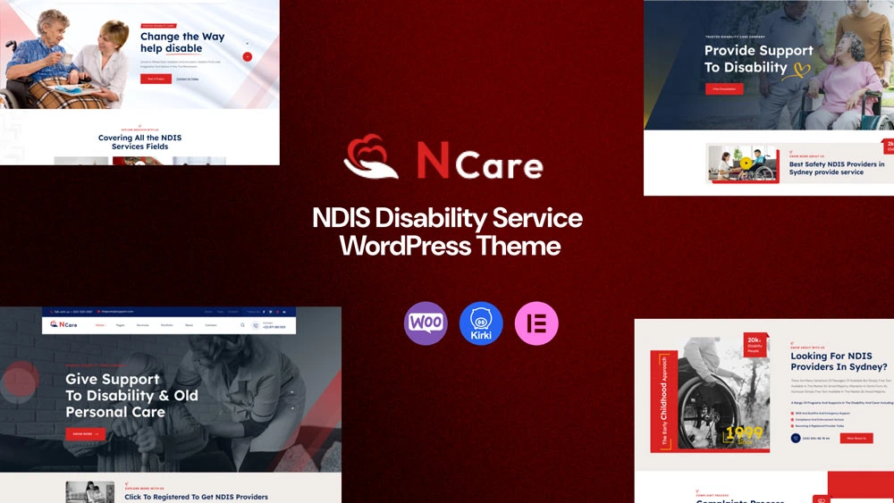 Ncare - NDIS Disability Service WordPress Theme