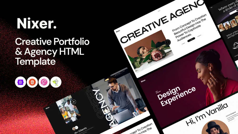 Nixer - Creative Agency & Portfolio HTML Template 2026