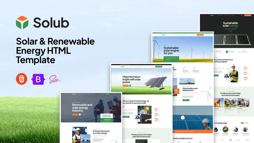 Solub HTML - Solub - Solar and Renewable Energy HTML Template