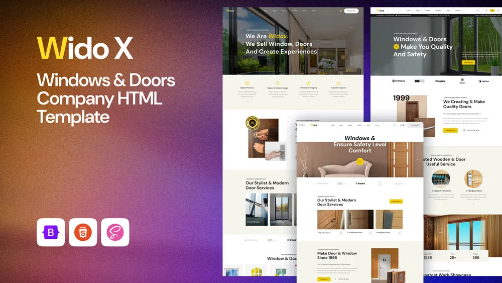 - Widox – Windows & Doors Company HTML Template