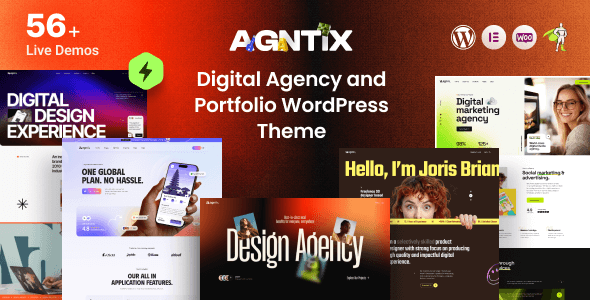 Best 11 Digital Agency WordPress Themes for Startups and Professionals 2 agntix preview. large preview 1 - Best 11 Digital Agency WordPress Themes for Startups and Professionals