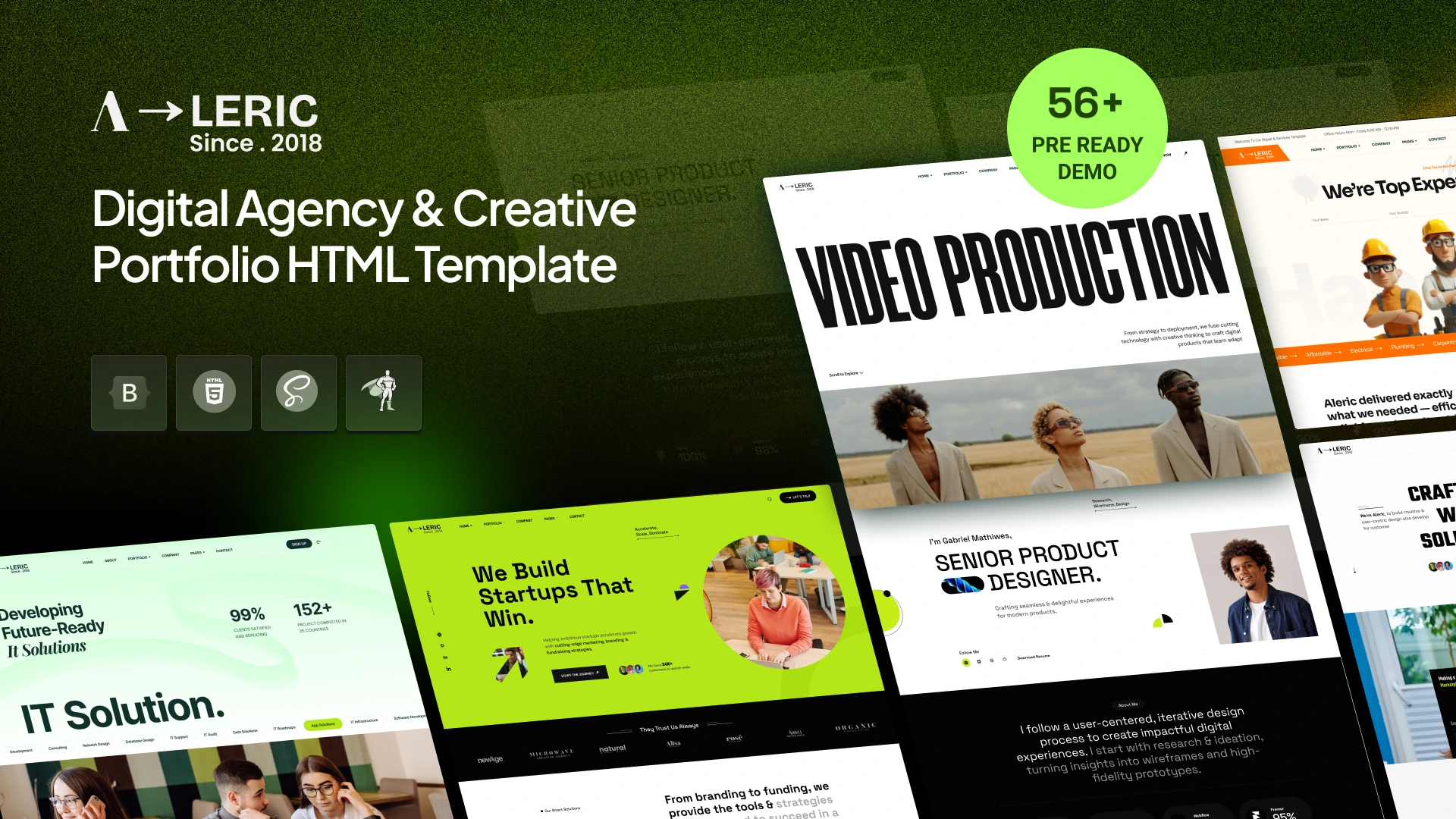 Aleric HTML 1 - Aleric – Digital Agency & Creative Portfolio HTML Template