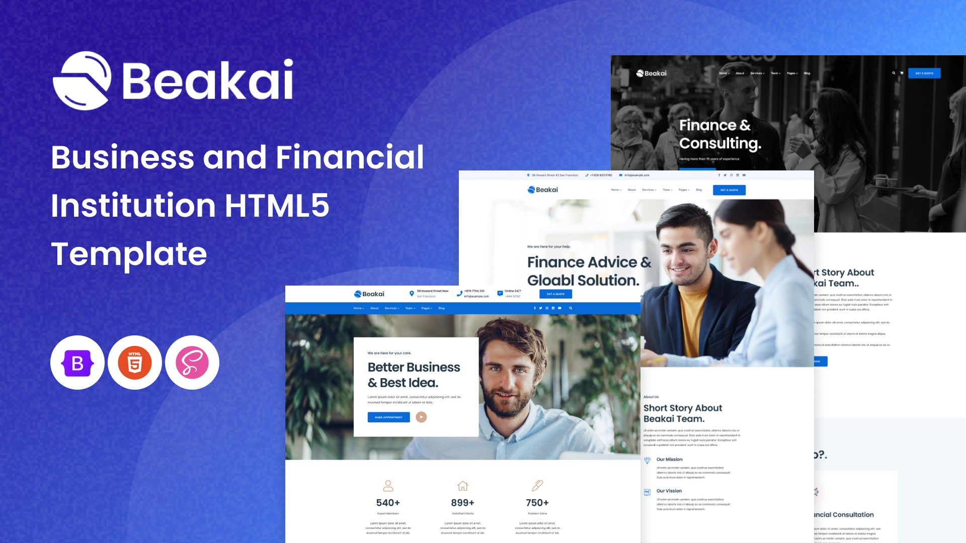 Beakai HTML - Beakai - Business and Financial Institution HTML5 Template