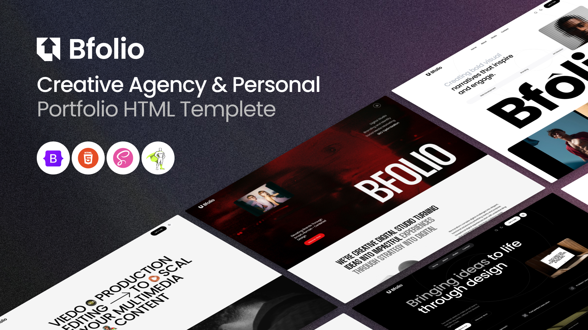 Bfolio HTML - Bfolio – Minimal Resume & Personal Portfolio HTML Template