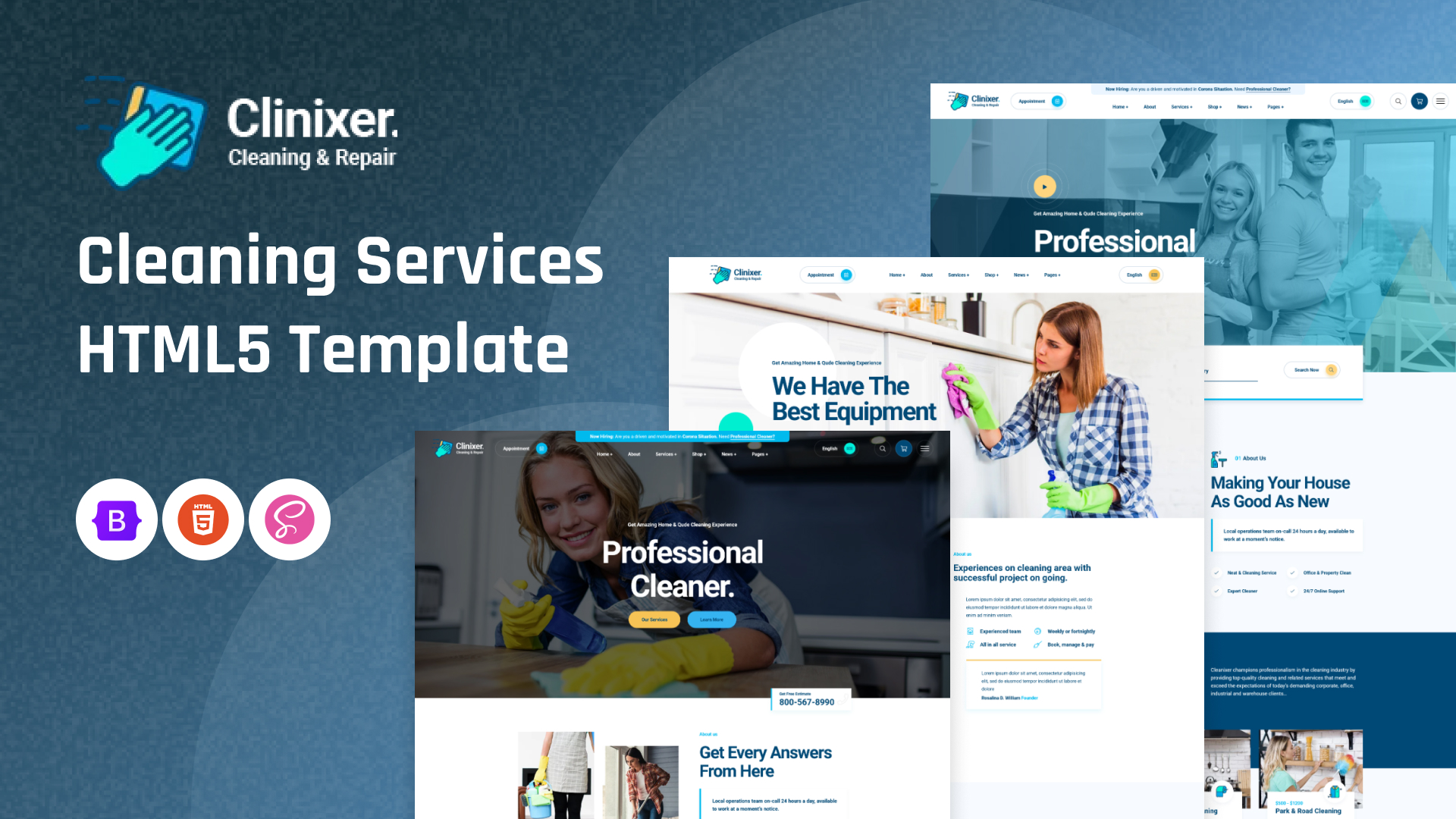 - Cleanixer - Cleaning Services HTML5 Template