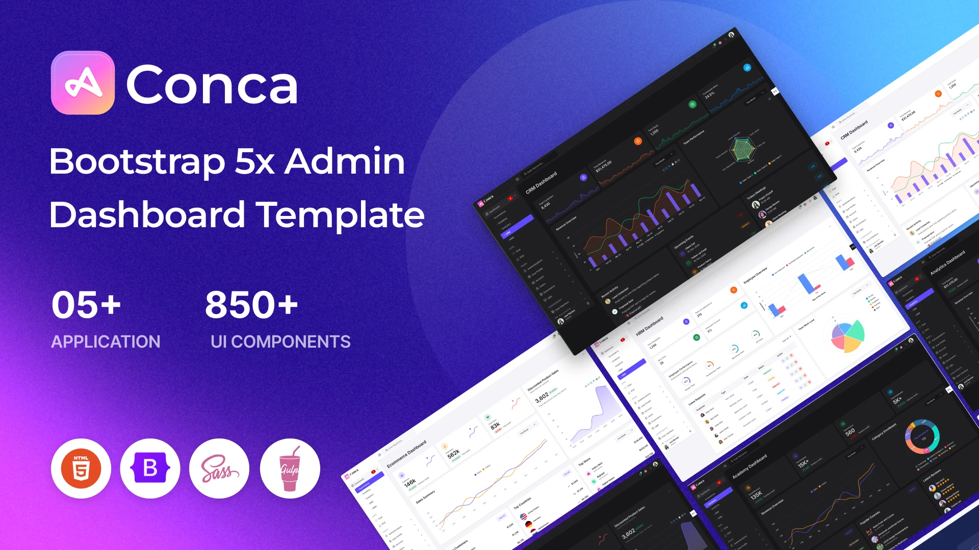 Conca Bootstrap 5 - Conca - Bootstrap 5 Admin Dashboard Template
