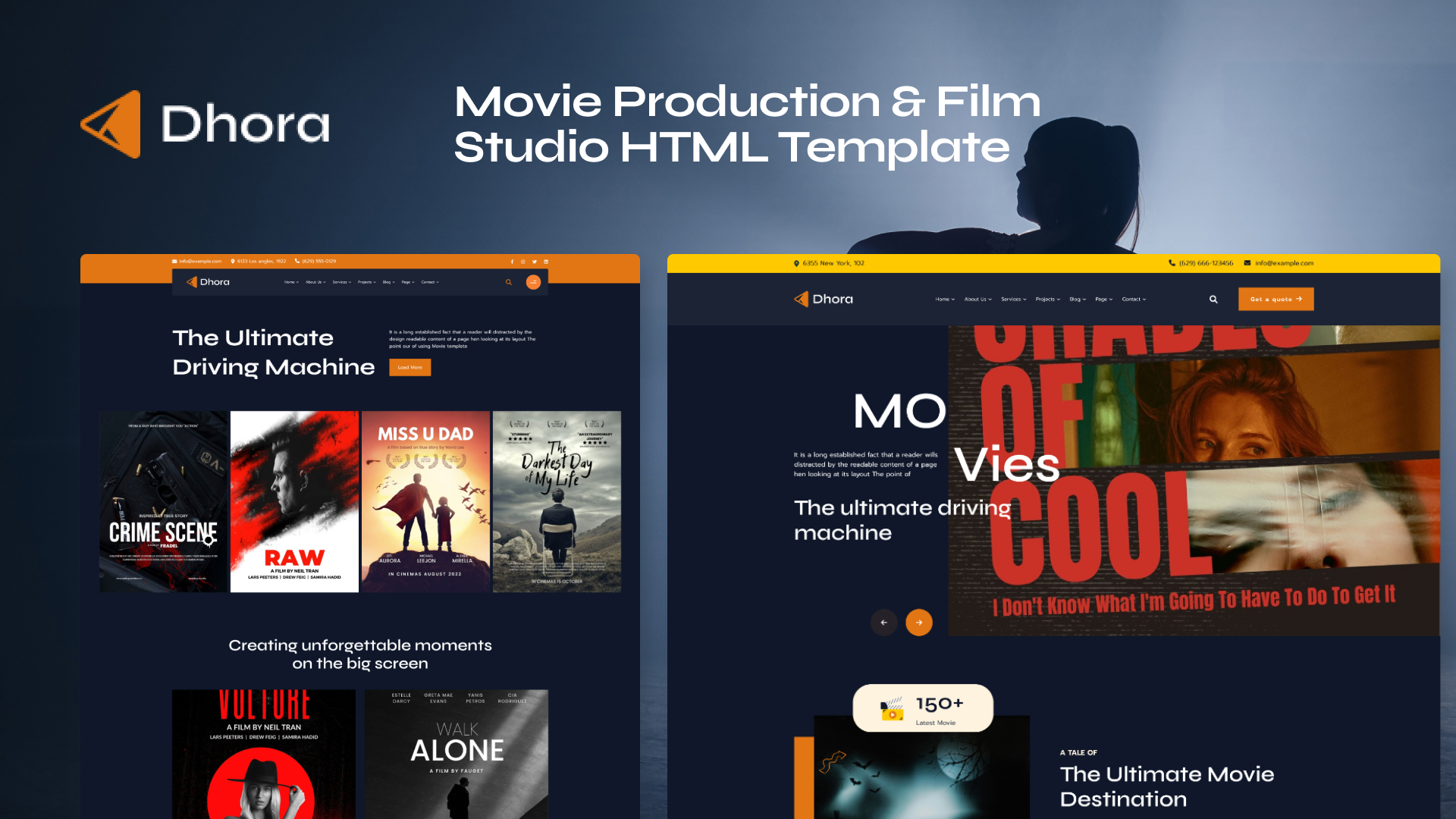 Dhora HTML - Dhora - Movie Production & Film Studio HTML Template