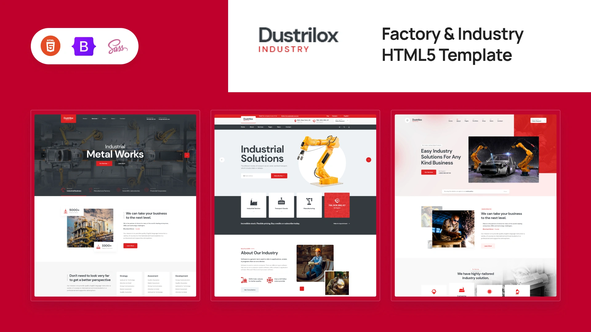 - Dustrilox - Factory & Industry HTML5 Template