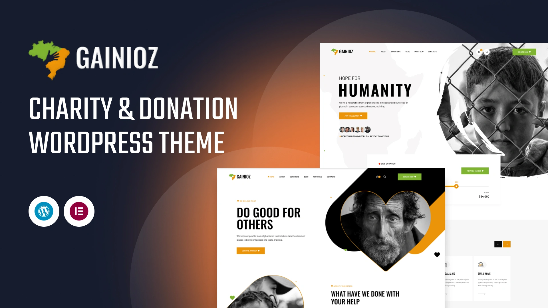 Gainioz WP - Gainioz - Charity & Donation WordPress Theme