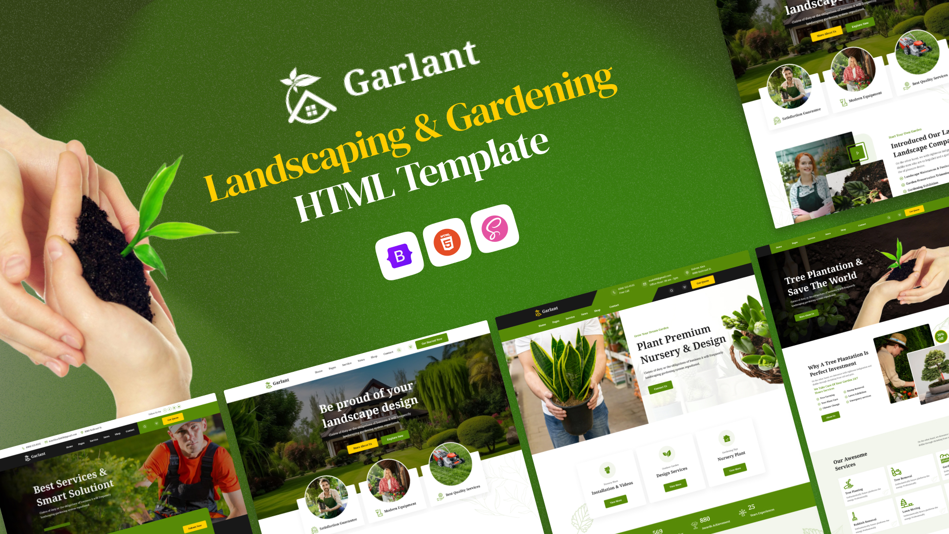 Garlant html - Garlant – Landscaping & Gardening HTML Template