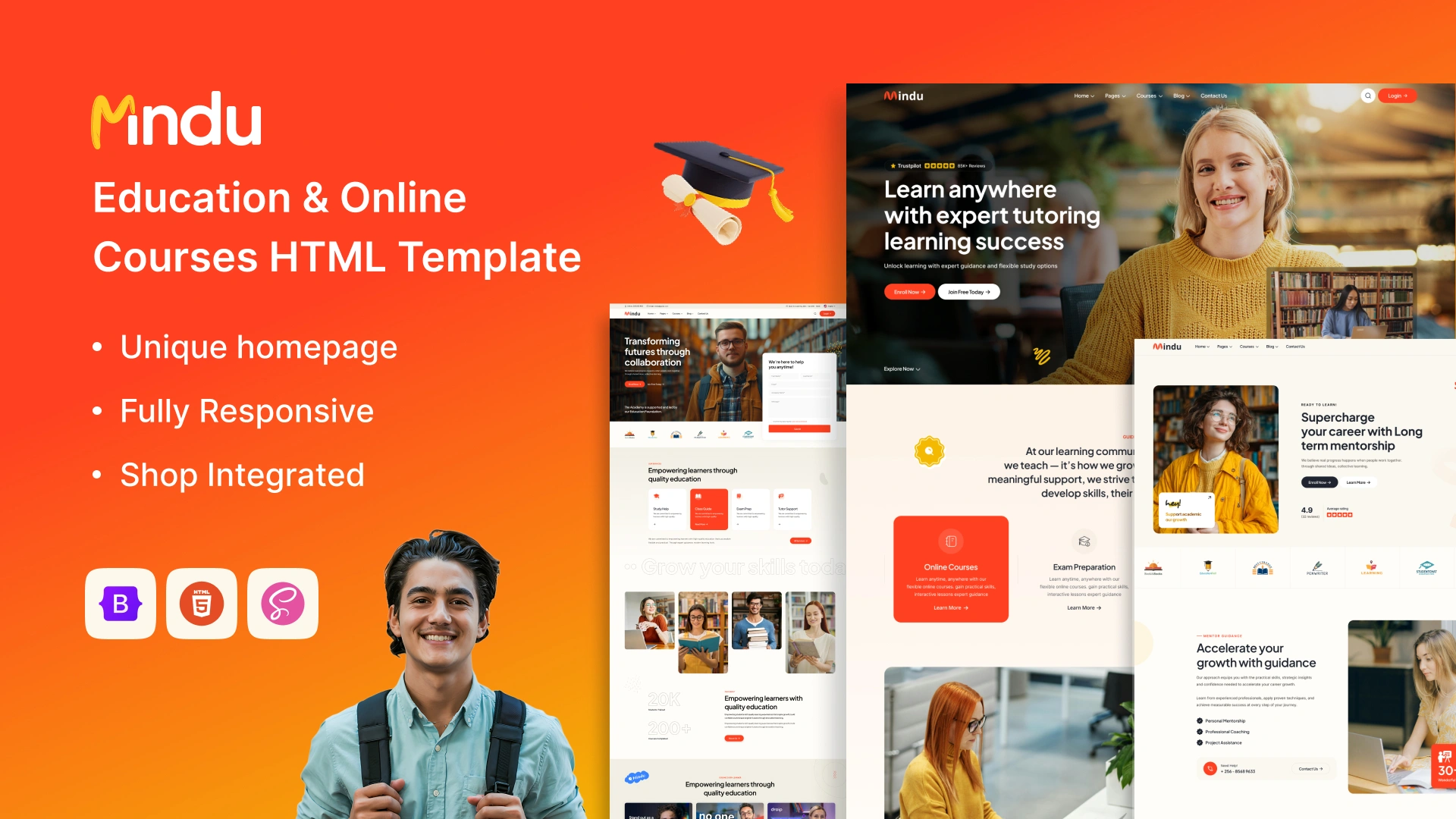 Mindu HTML - Mindu – College, School & Online Courses HTML Template