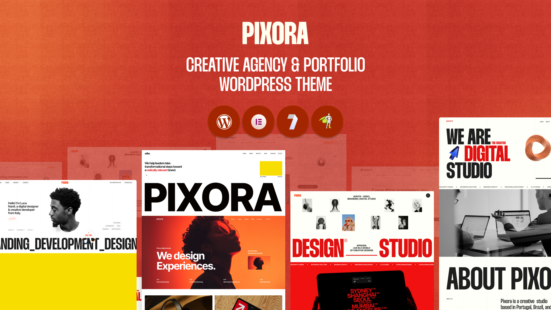 - Pixora - Creative Agency & Portfolio WordPress Theme