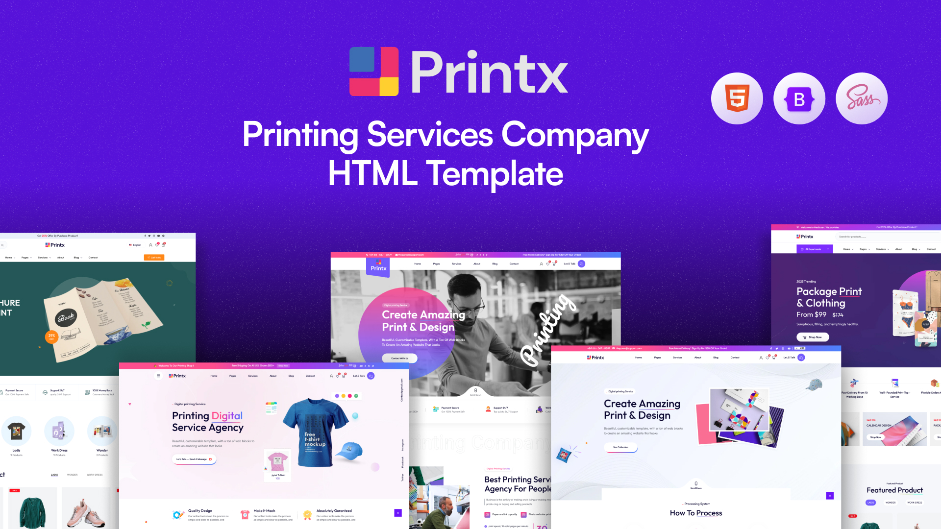 - Printx - Printing Services Company HTML Template
