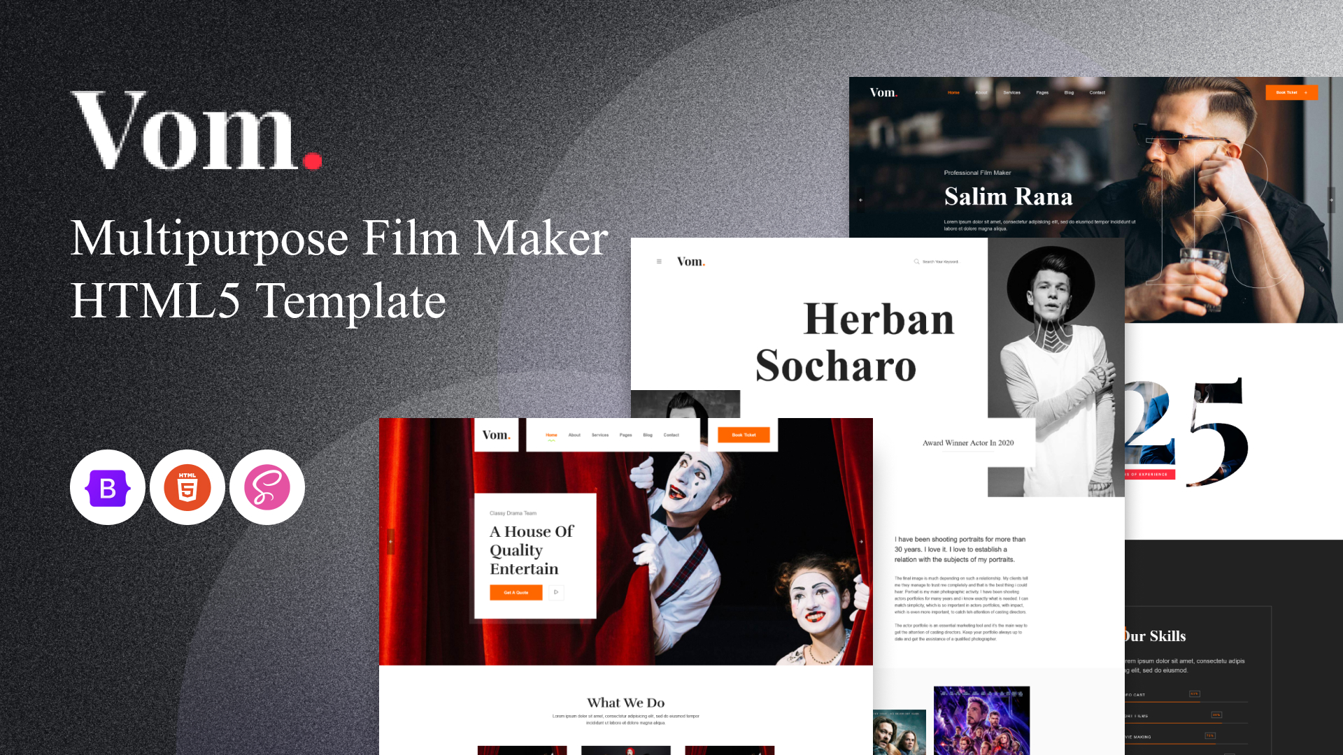 VOM HTML - Vom - Multipurpose Film Maker HTML5 Template