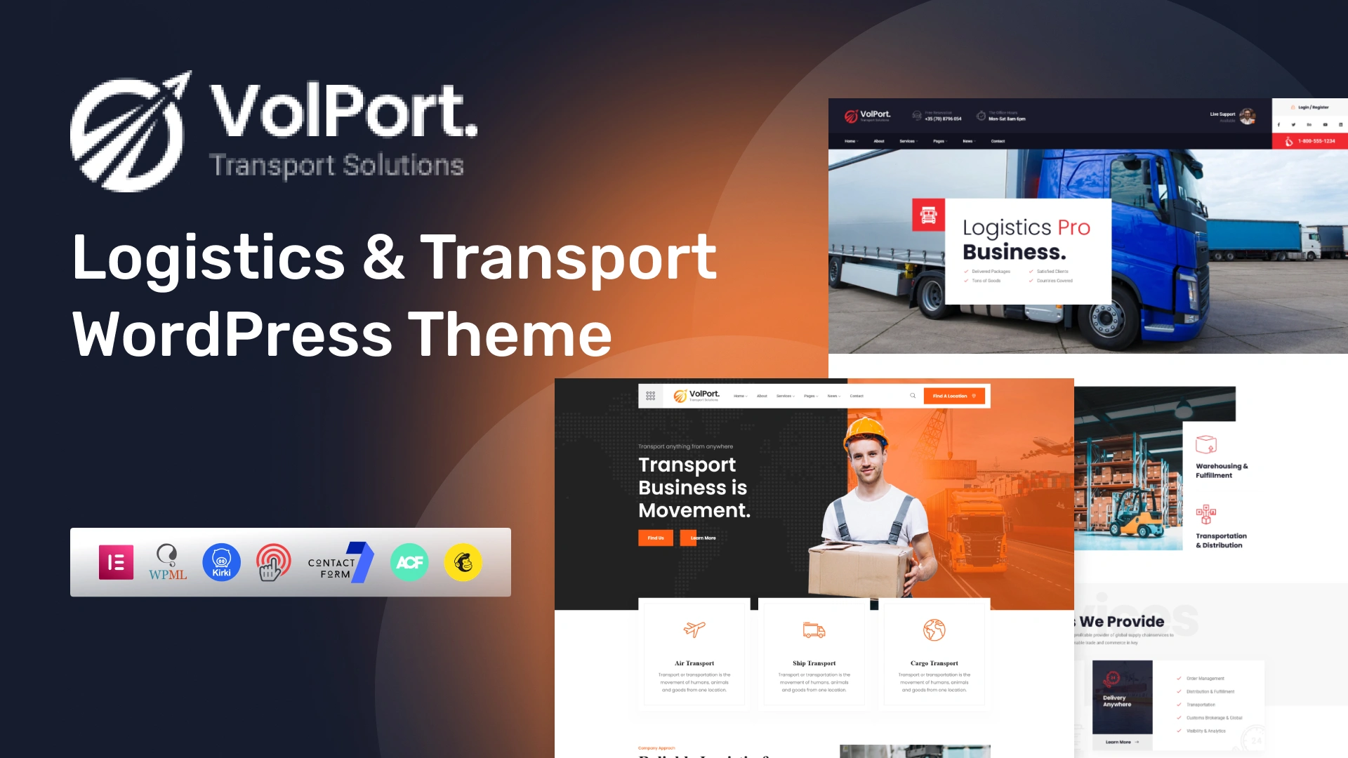 Volport - Logistics & Transport WordPress Theme 2026