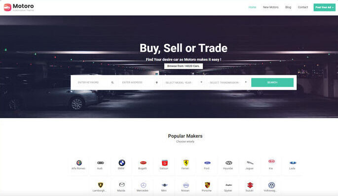 motoro Classified Ads WordPress Theme e1784664797333 - Top 12 Classified Ads WordPress Themes for Any Listing Website (2026)