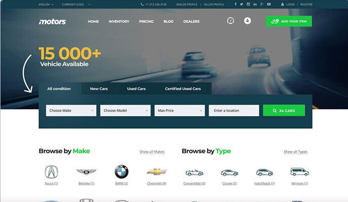 motors Classified Ads WordPress Theme 1 e1784664727996 - Top 12 Classified Ads WordPress Themes for Any Listing Website (2026)