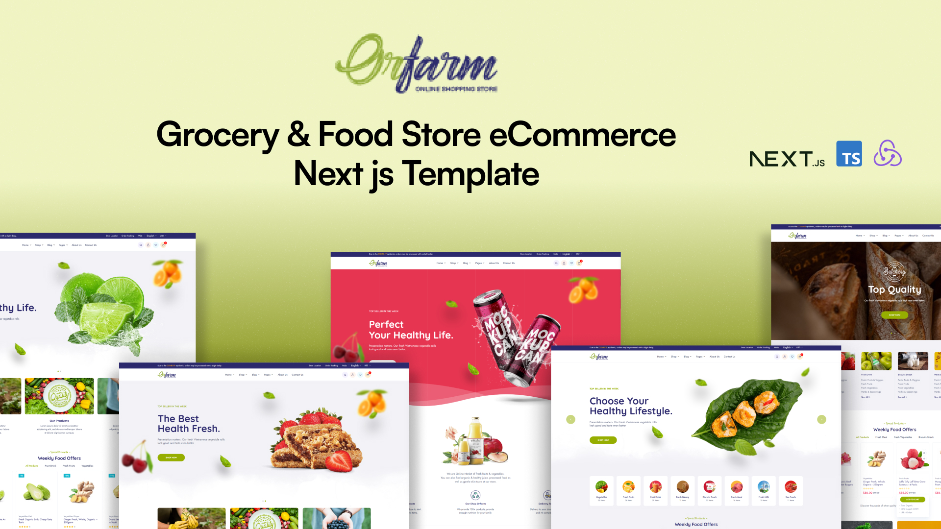 orfarm Next js - Orfarm - Grocery & Food Store eCommerce Next js Template