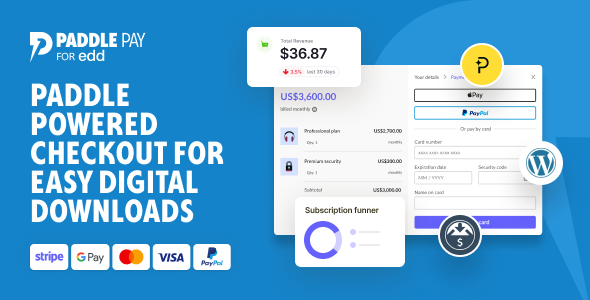 paddle edd - PaddlePay EDD – Easy Digital Downloads Payments, Subscriptions & License Manager